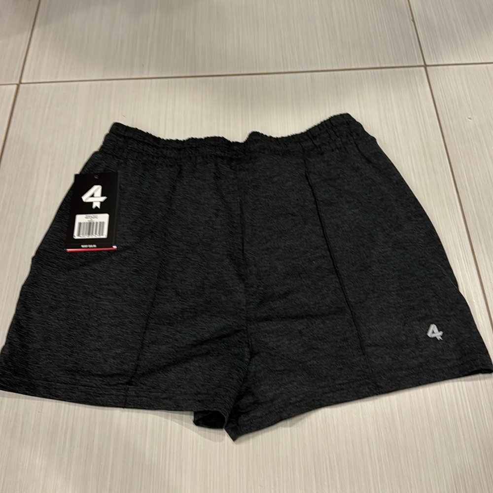 Fourlaps NWT Stratus Short Black Heather with drawstring, very soft. Dark Grey. - Picture 7 of 11